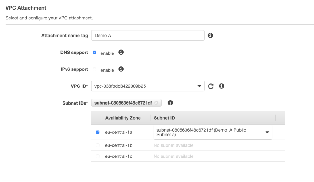 VPC Attachment