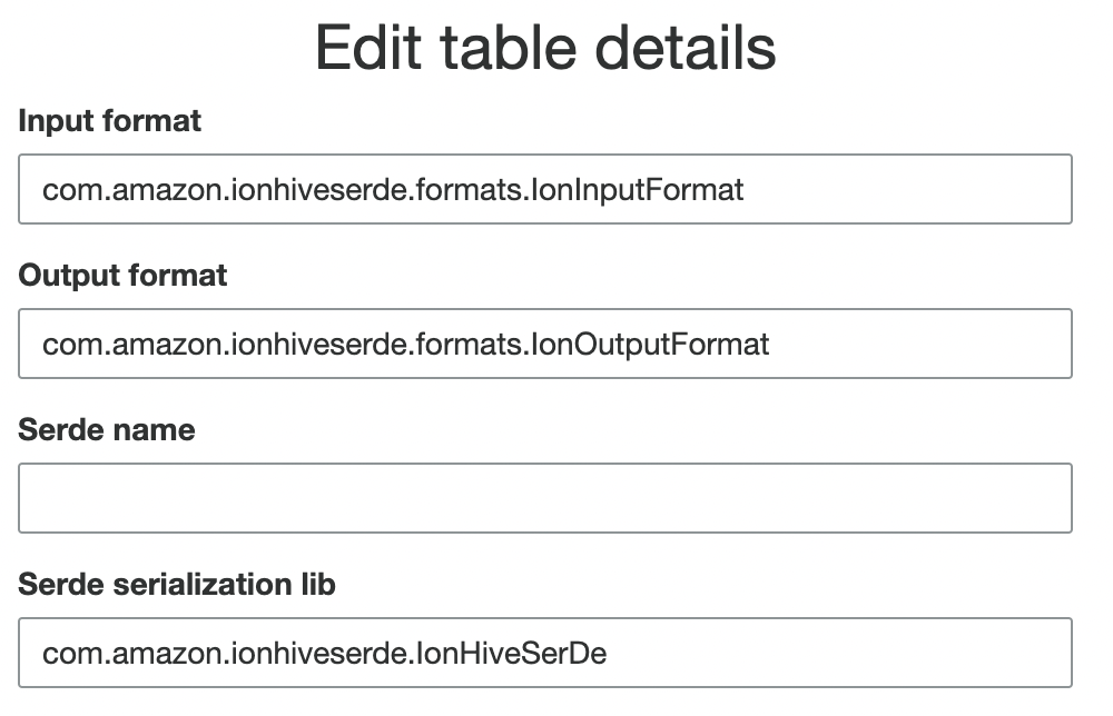 Glue Edit Table