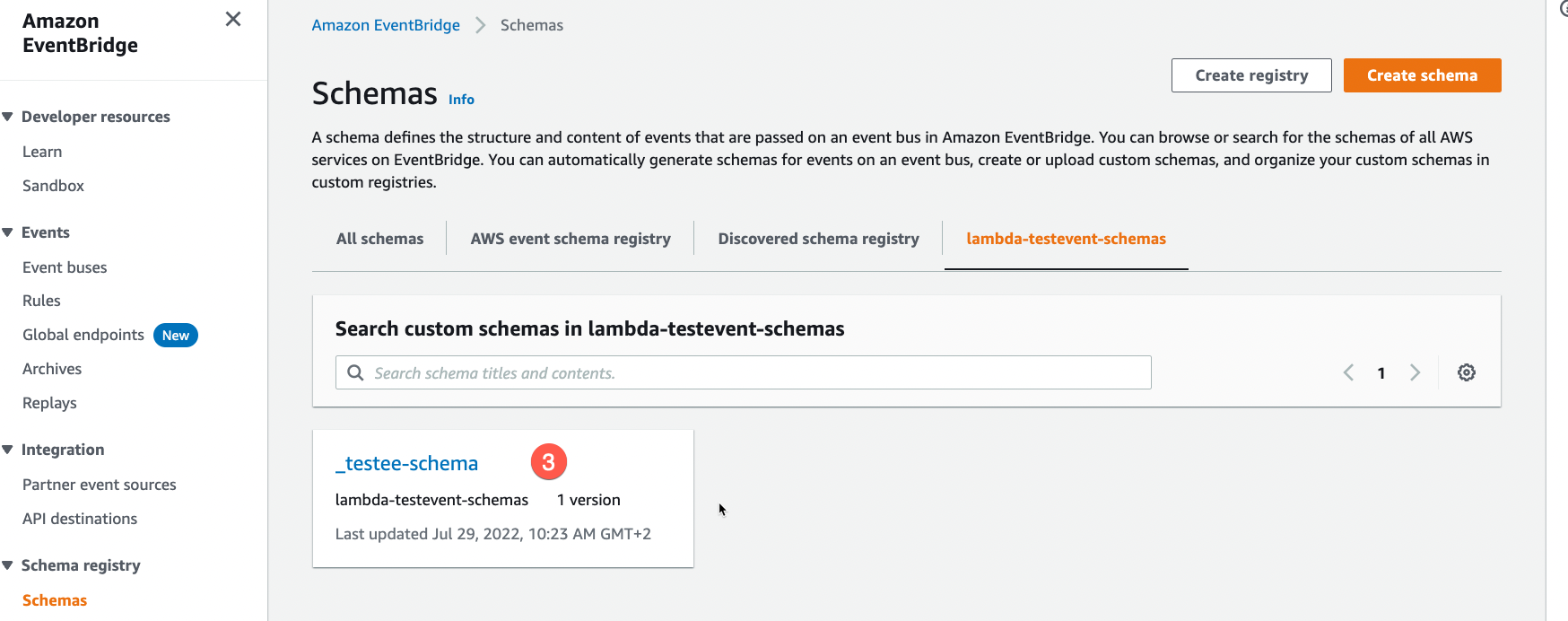 Event registry