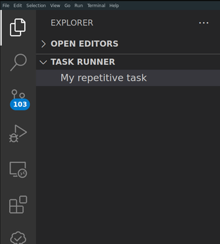 Task Runner Pane