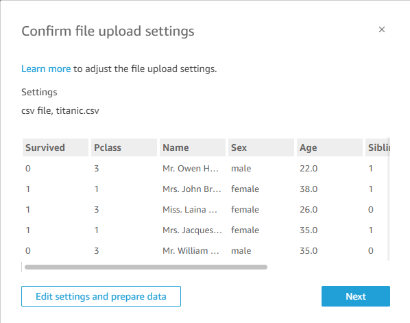 Confirm file upload settings