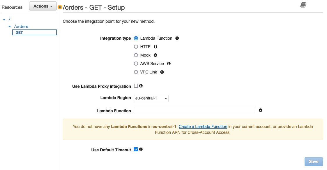 Missing Integration Request