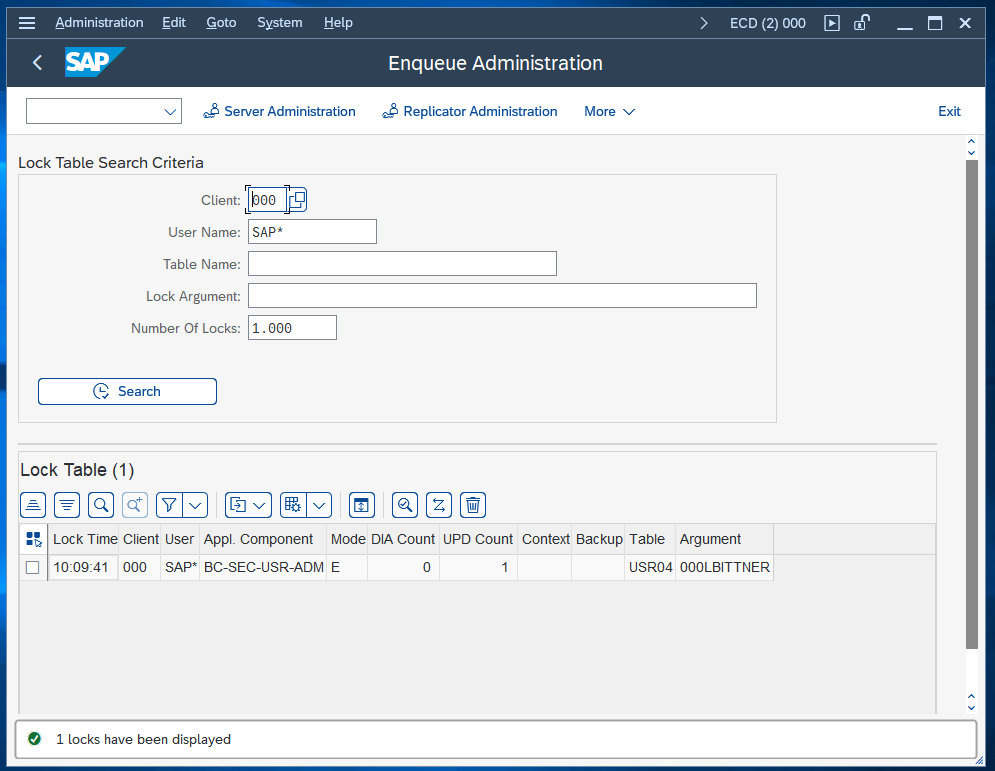 Screenshot - Transaction SM12