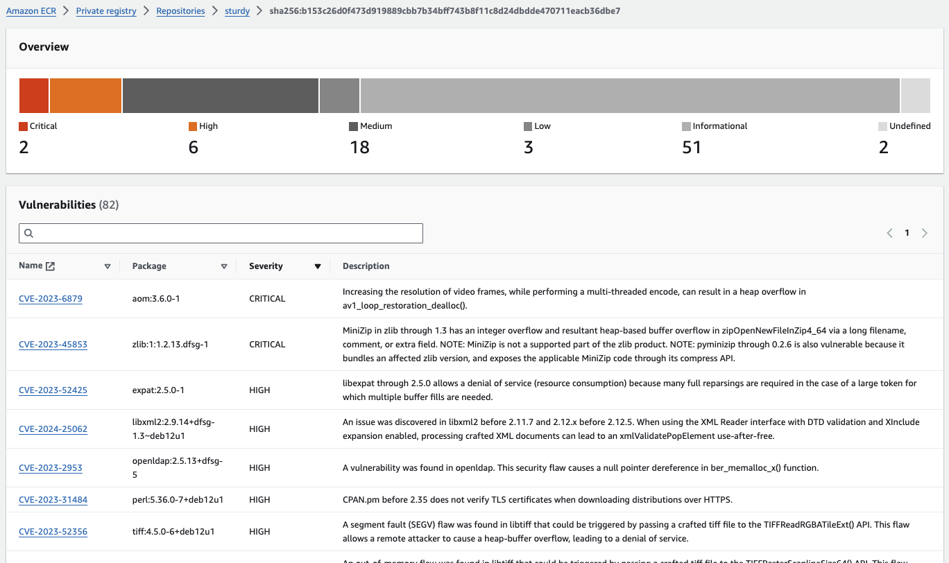 Overview of container vulnerabilities
