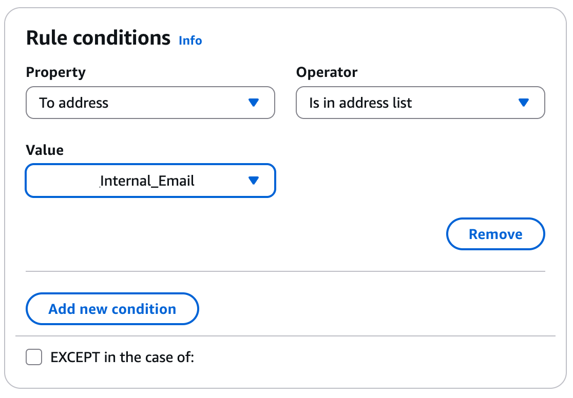 Catch adresses from a list