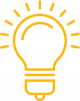 be innovative with GenAi - a lightbulb icon