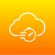 more productivity with GenAi - icon of a cloud with stopwatch